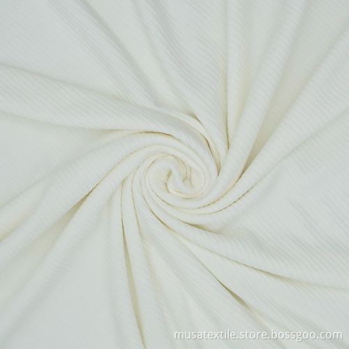 Soft Stretch Breathable T-Shirt 8*3 Rib Knit Fabric